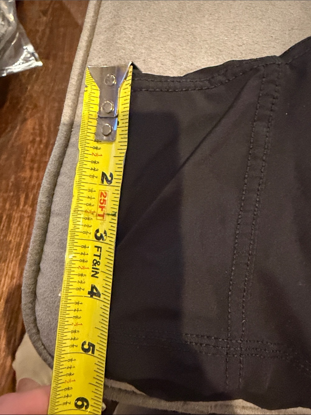 Vuori Black Athletic Shorts with White Drawstring - Picture 5 of 6